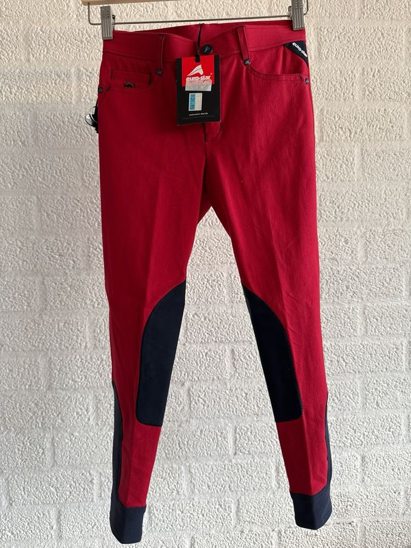 Euro-star Kinder Henry suède knie rood 152 Euro-star Kinder Henry suède knie rood 152