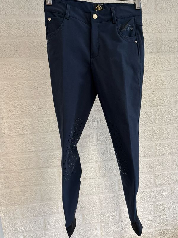BR Preston rijbroek kniegrip blauw 152 BR Preston rijbroek kniegrip blauw 152