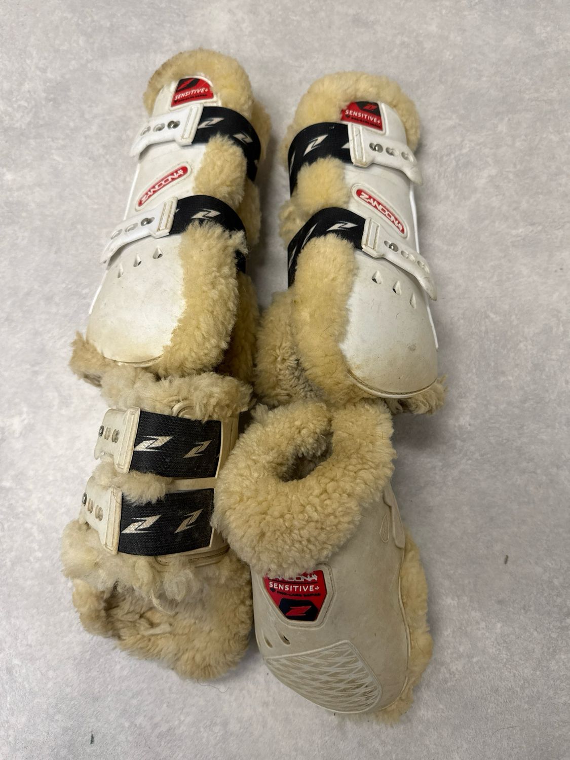 Zandona peesbeschermers set bont wit full