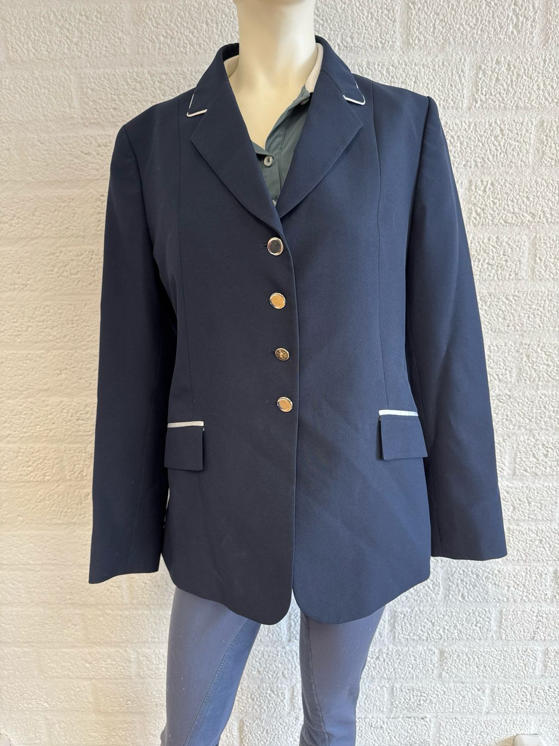 Jeamo wedstrijdjasje blauw 44