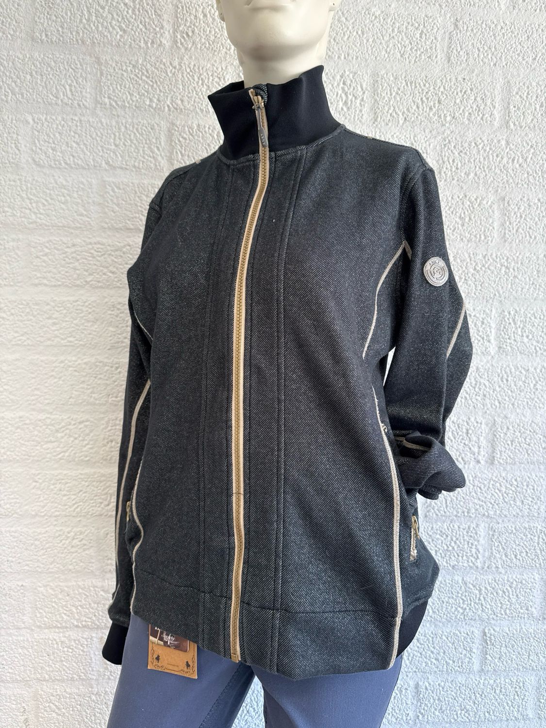 Anky vest grijs zwart 42