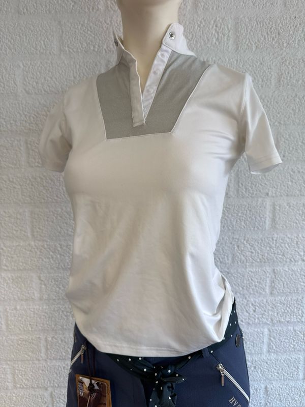 Kingsland wedstrijdshirt wit glitter 146/152