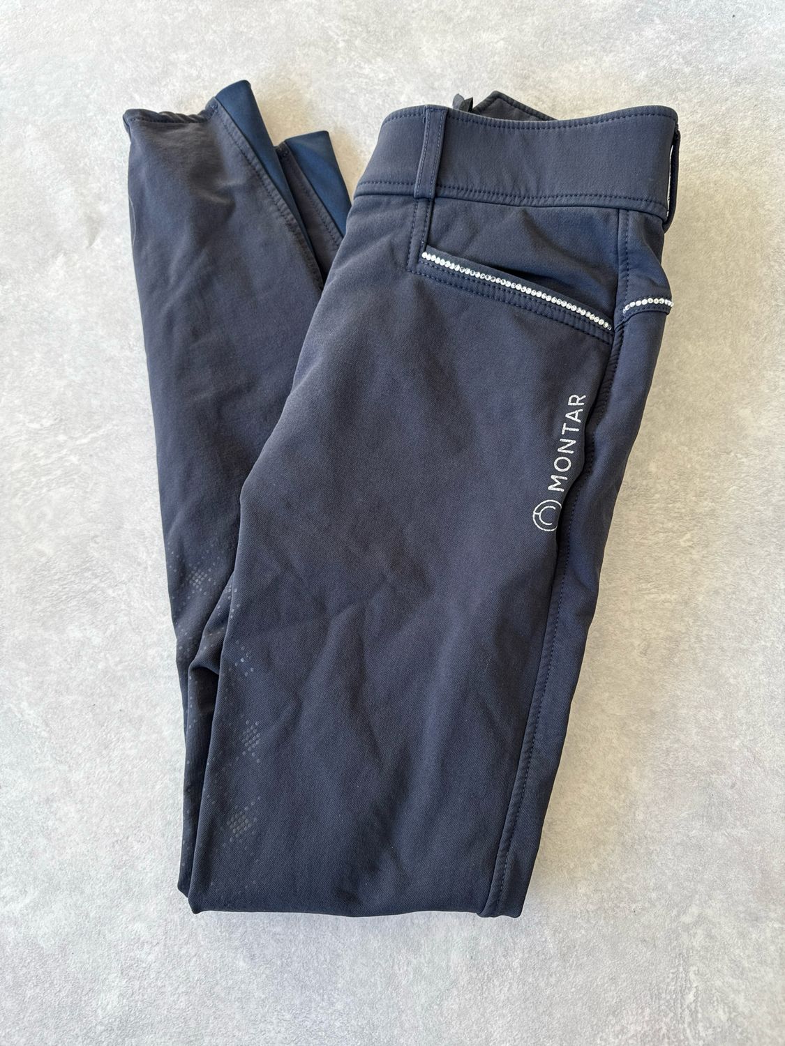Montar rijbroek Full grip blauw 34