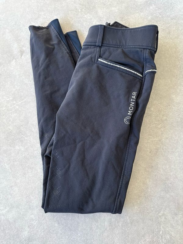 Montar rijbroek Full grip blauw 34