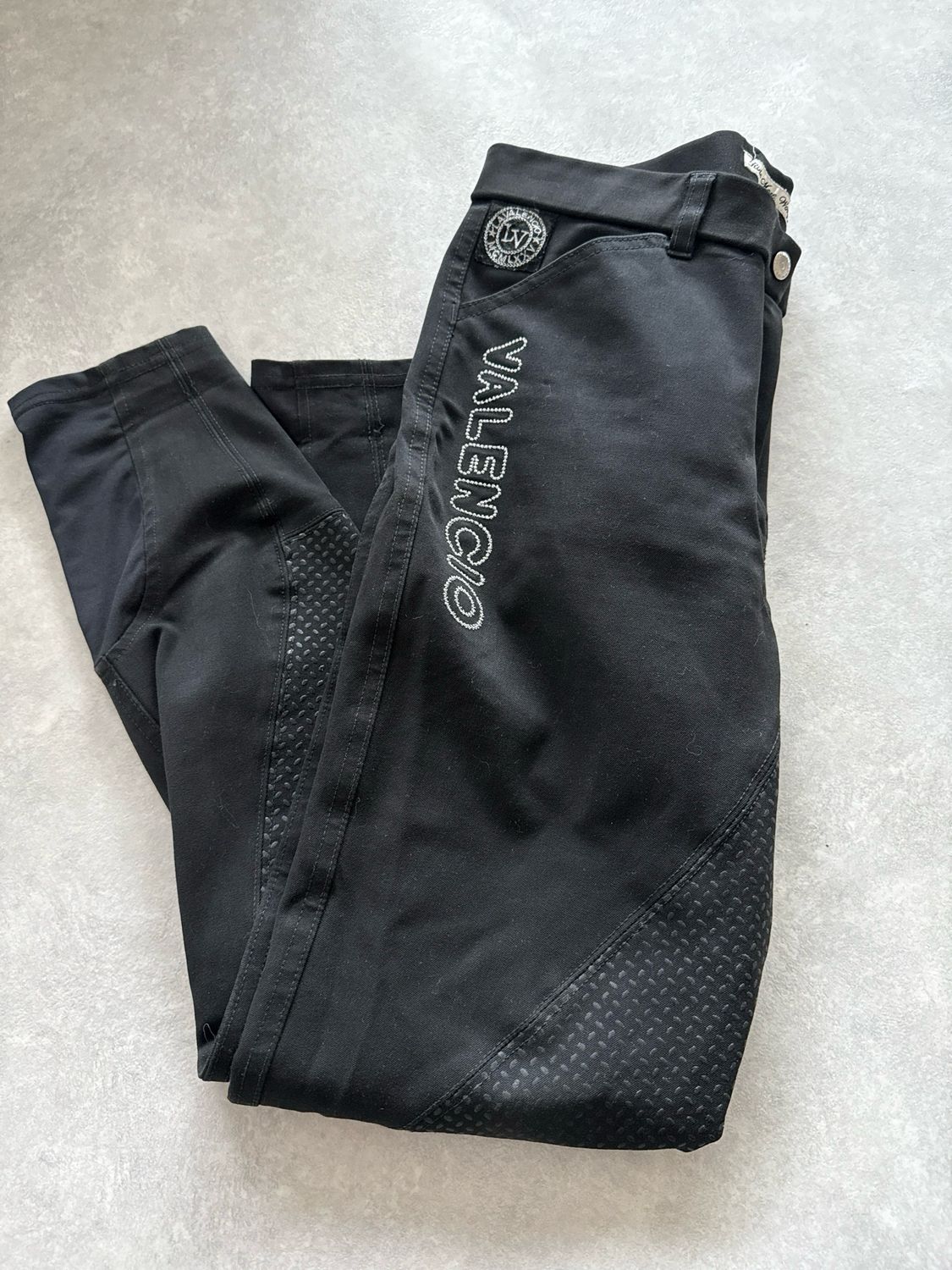 La Valencio rijbroek full grip zwart 42