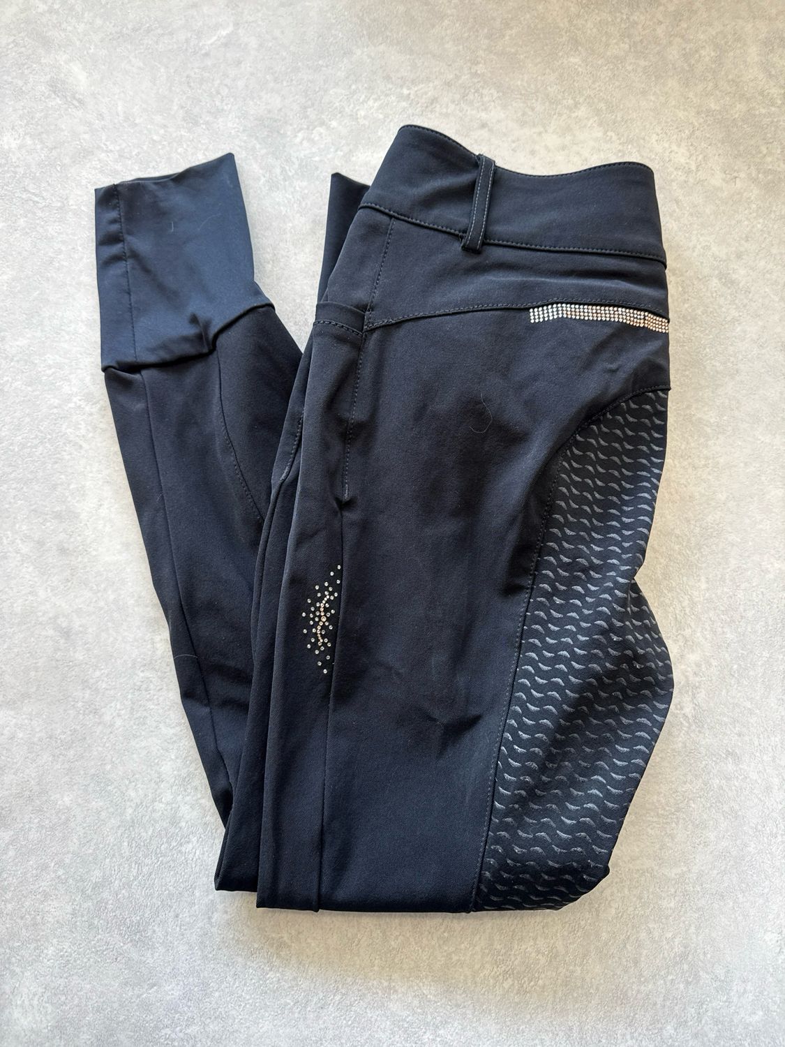 Animo rijbroek full grip zwart 38