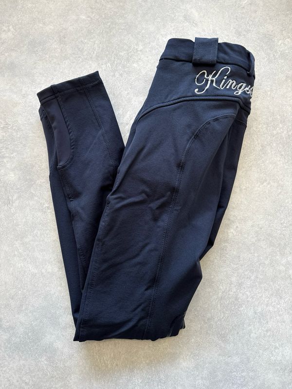 Kingsland rijbroek kitty kniegrip blauw 150 Kingsland rijbroek kitty kniegrip blauw 150