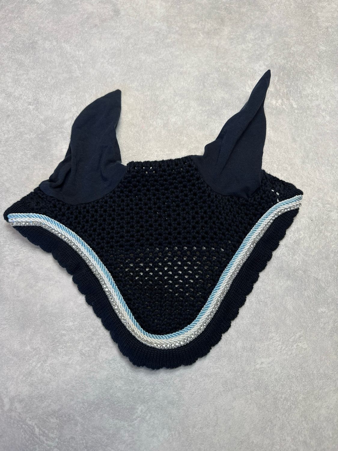 Equiline oornetje custom blauw full