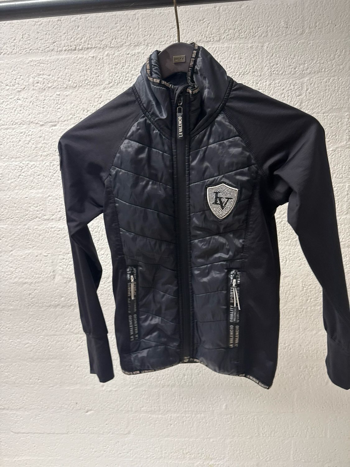 La Valencio gewatteerd vestje zwart 152