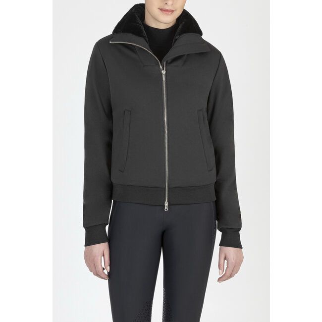 Equiline jasje zwart faux fur 38 Equiline jasje zwart faux fur 38