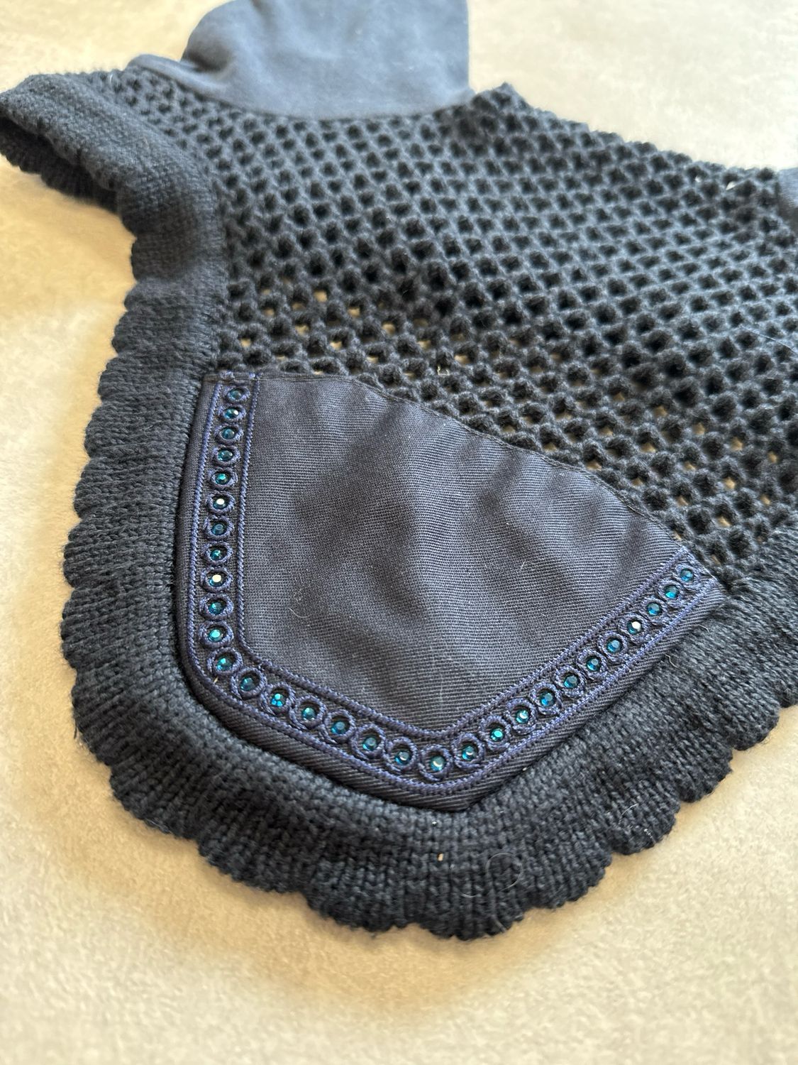 Equiline oornetje blauw cob