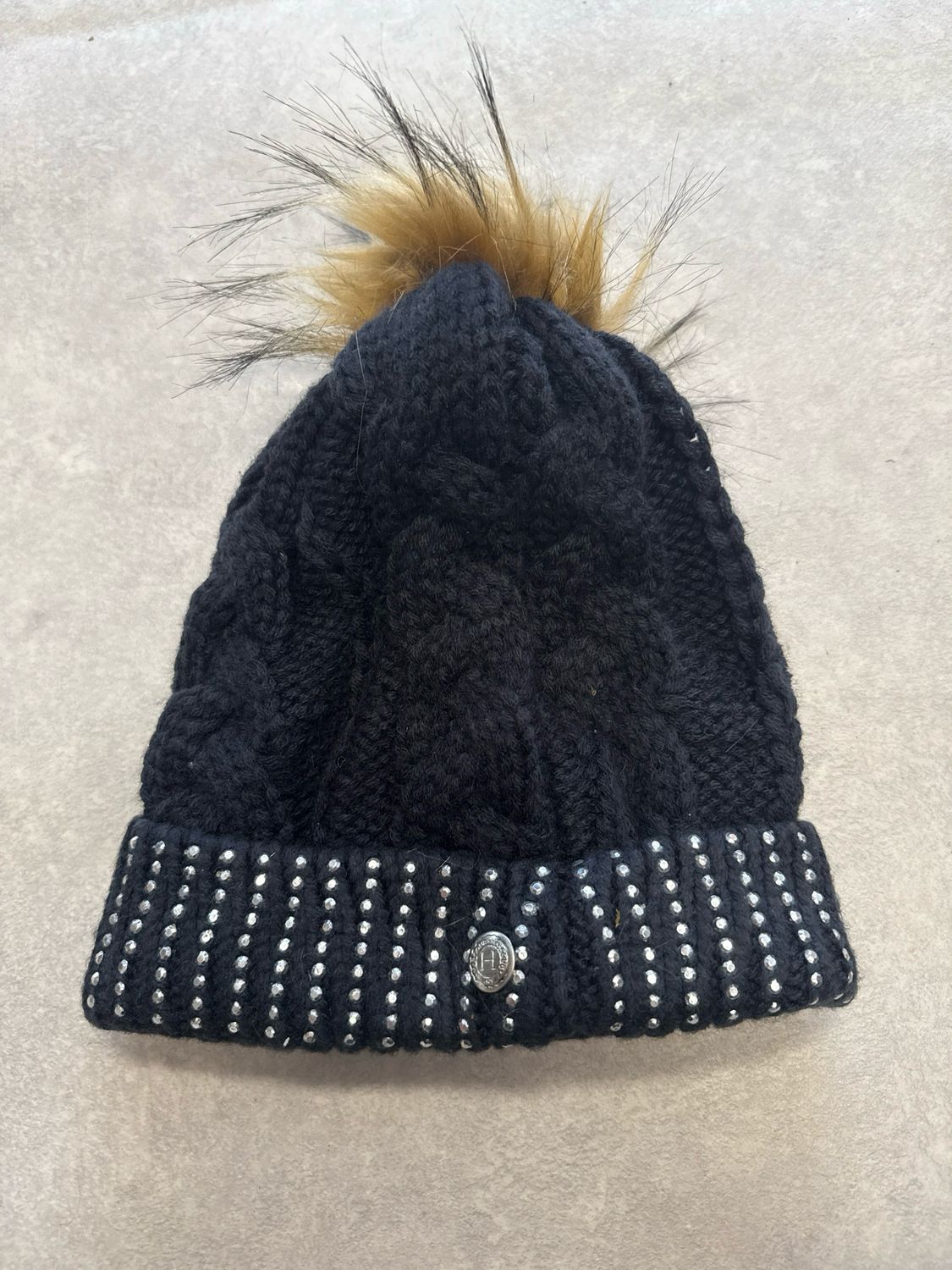 Harcour muts ponpon blauw