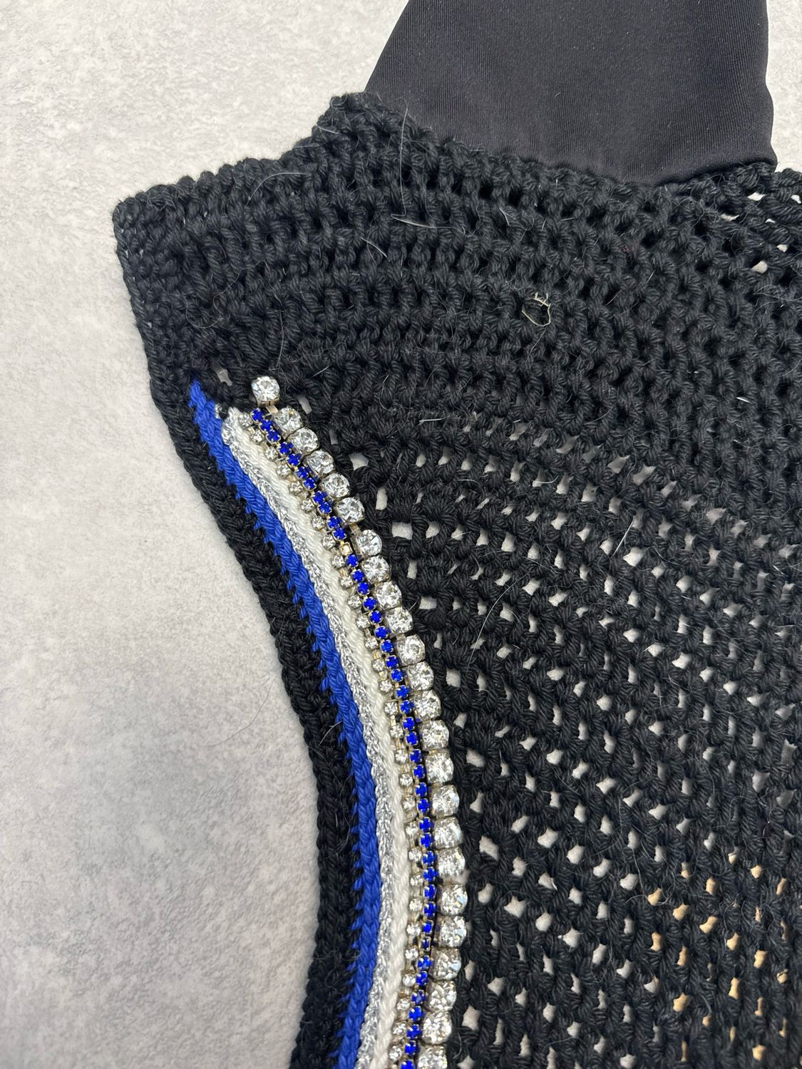 Artizano oornetje zwart blauw lang full