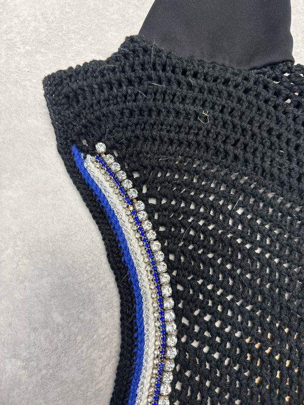 Artizano oornetje zwart blauw lang full