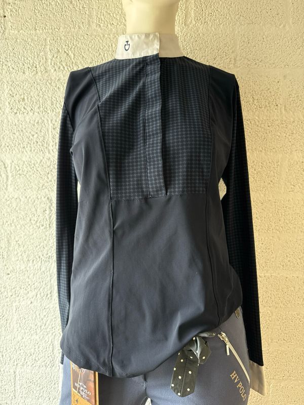 Cavalleria Toscana Lange mouw wedstrijdshirt blauw 36