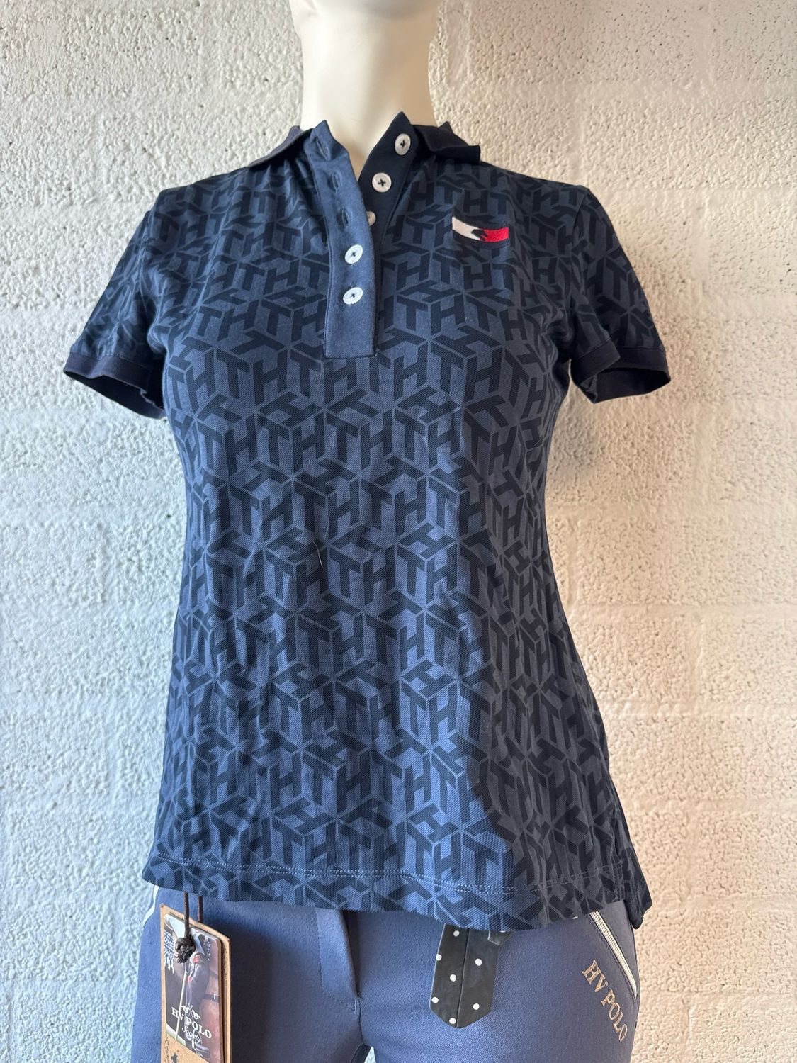 Tommy hilfiger polo blauw logo 34
