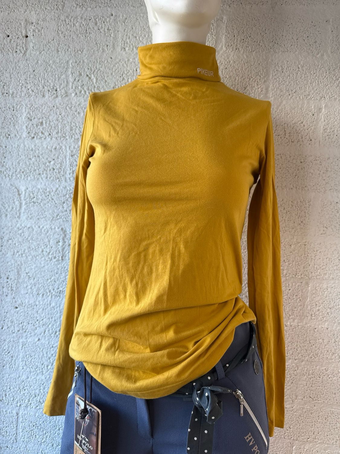 Pikeur mockneck geel 34
