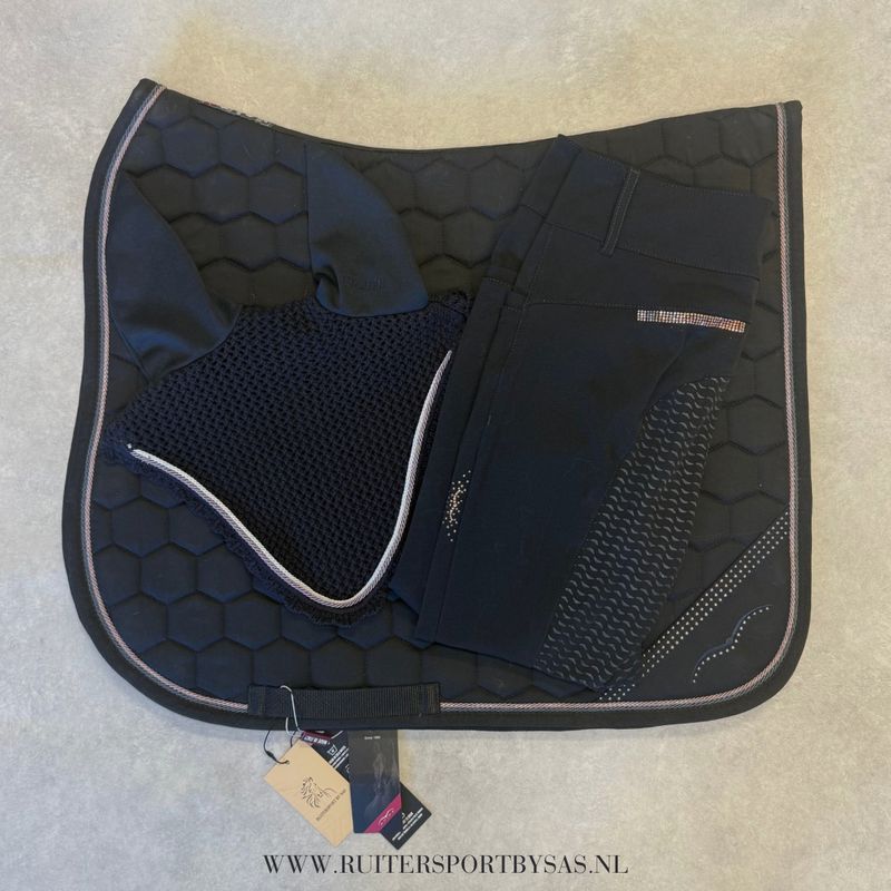 Animo rijbroek full grip zwart 38