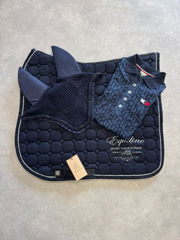Equiline dekje blauw