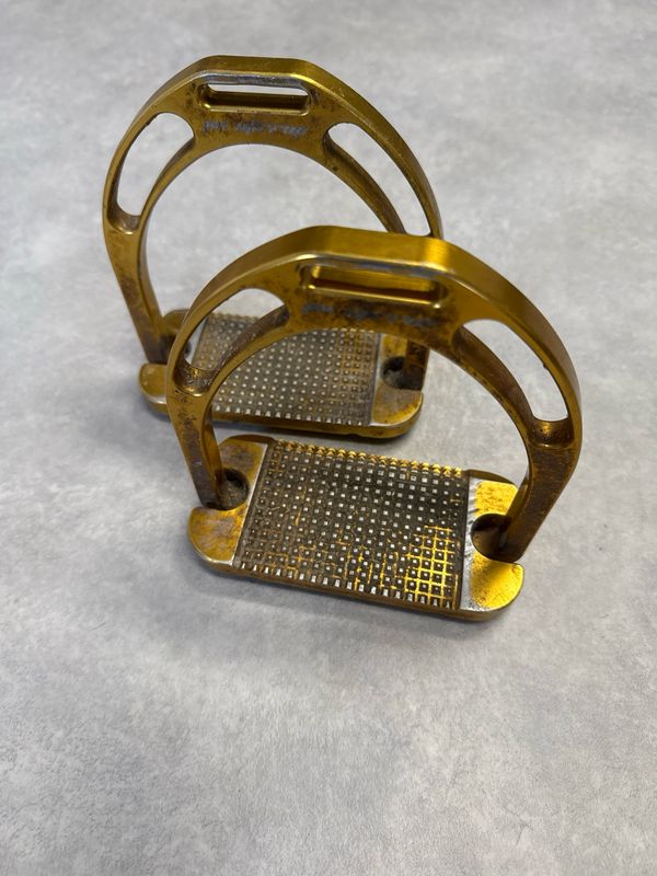 Jin stirrup beugels goud