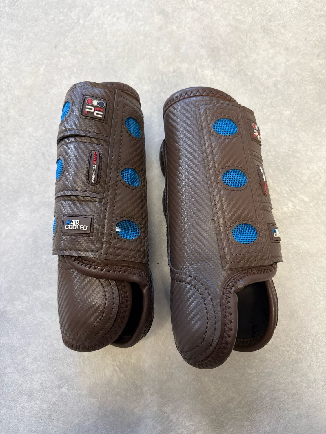 Premier equine air cooled beschermers blauw medium