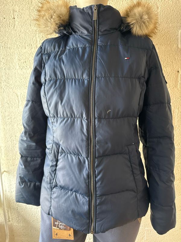 Tommy hilfiger gewatteerde jas blauw 164