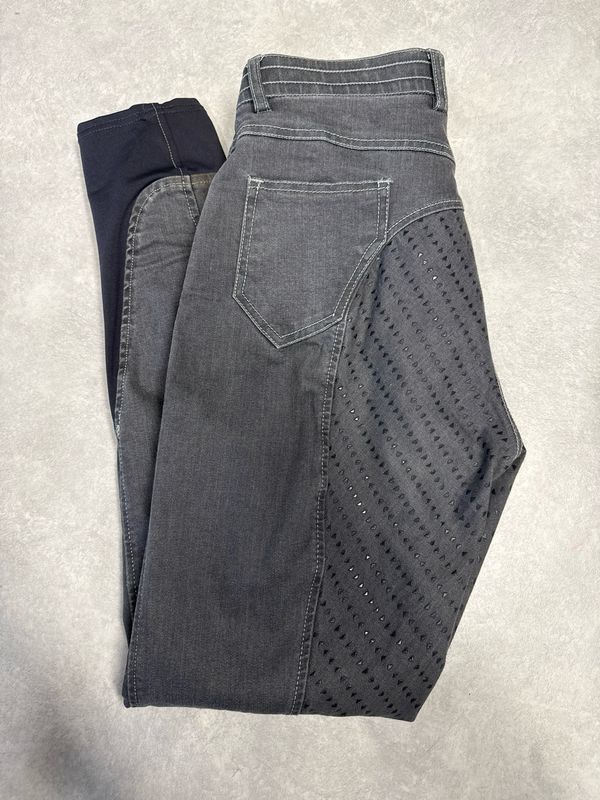 Easy rider rijbroek grijs full grip 40