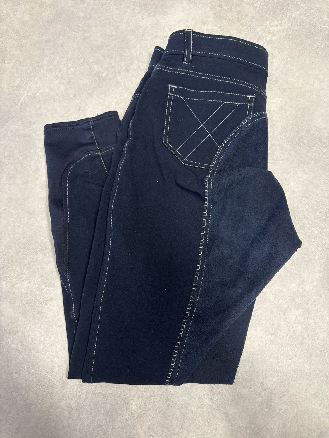 Easy rider rijbroek blauw full suède 40