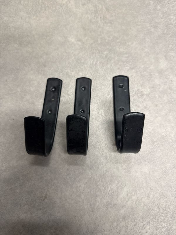 Haken (3 stuks) zwart