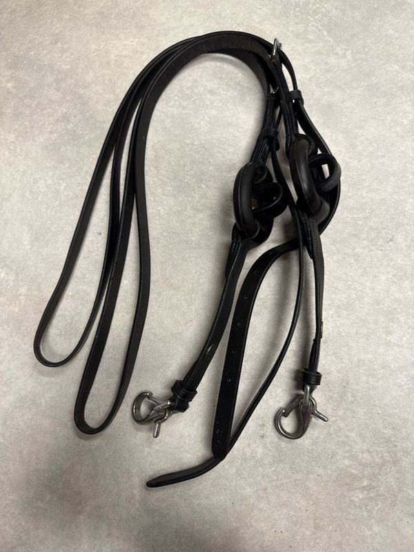 Kavalkade bijzet teugels zwart full Kavalkade bijzet teugels zwart full