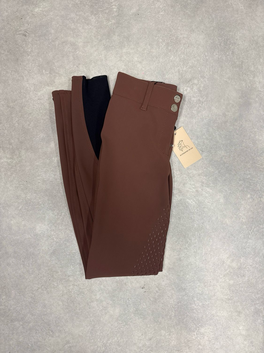 Equiline rijbroek bruin full grip