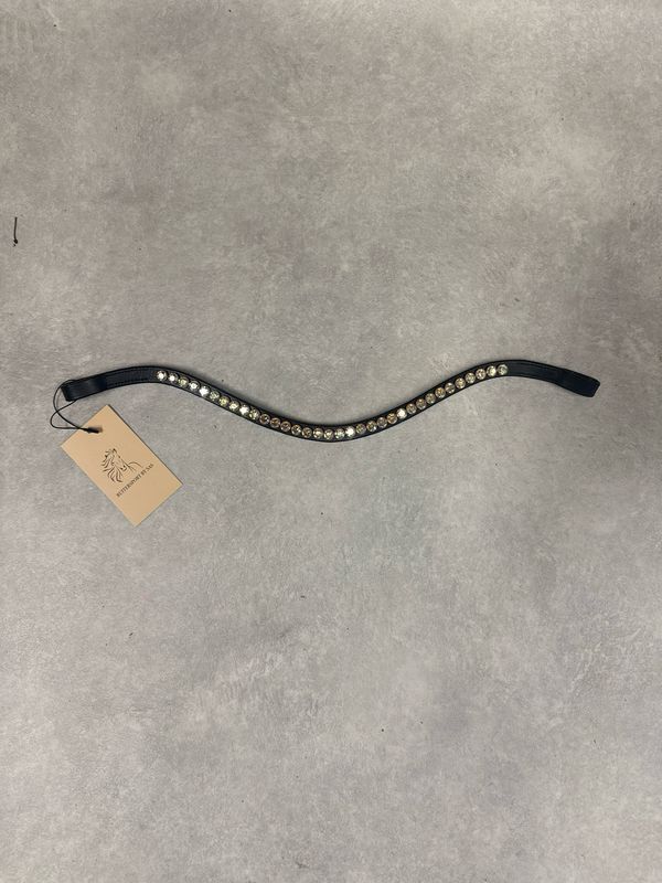Bridle2fit frontriem zwart meerkleurige stenen full Bridle2fit frontriem zwart meerkleurige stenen full