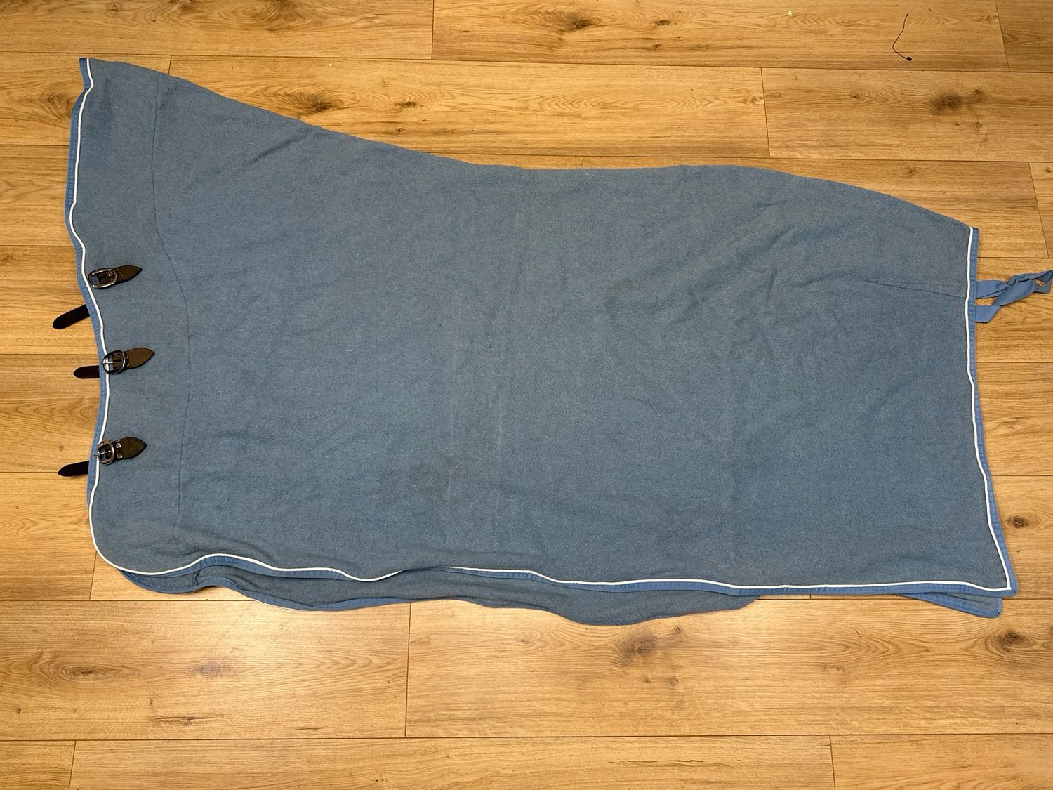 Wollen zweetdeken blauw 195