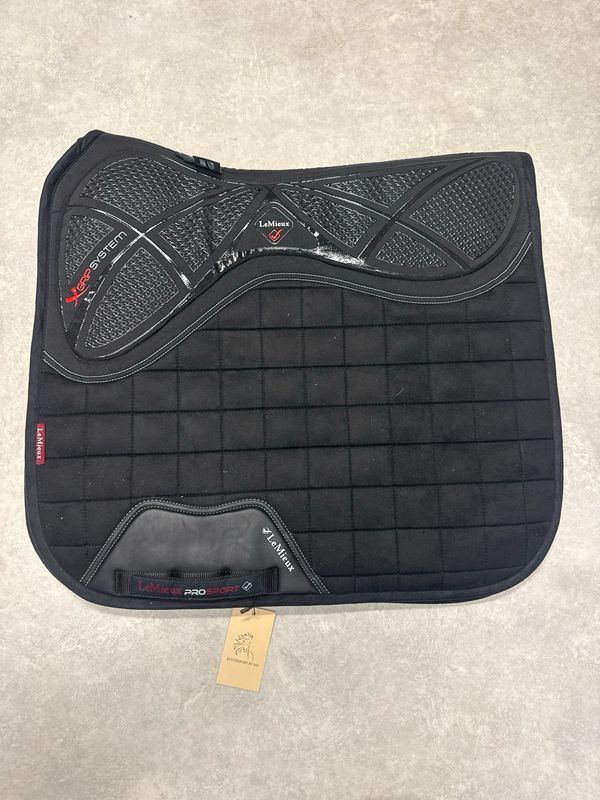 Lemieux X Grip twin sided dekje zwart full dressuur