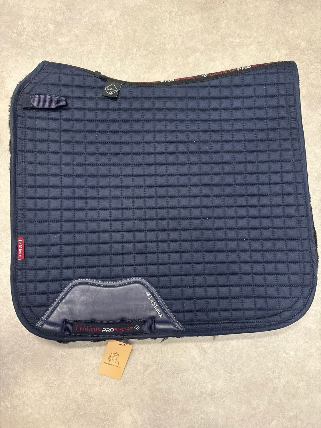 Lemieux skin friendly dekje suede blauw full dressuur