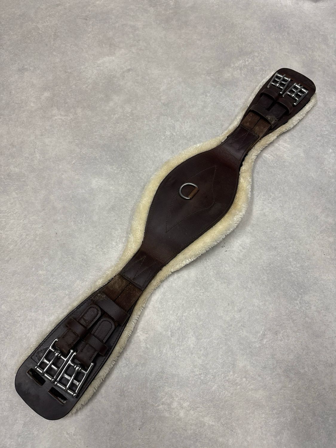 Kavalkade Foster comfort singel leer bruin bont 75