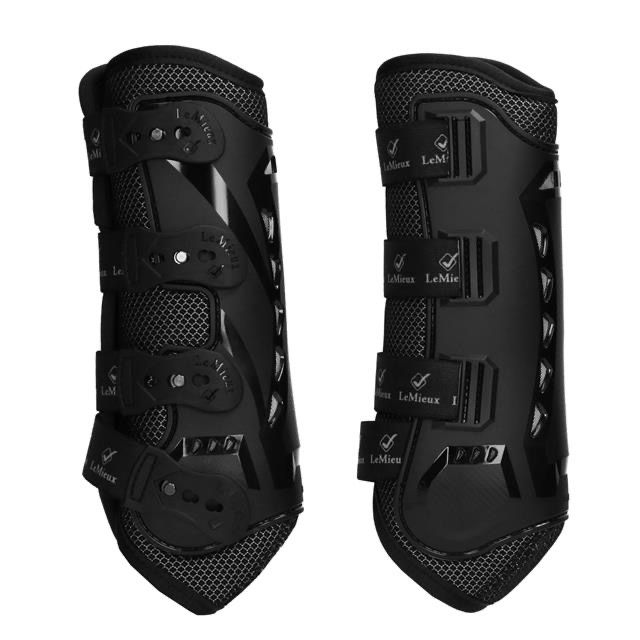 Lemieux ultramesh beenbeschermers zwart voor large full