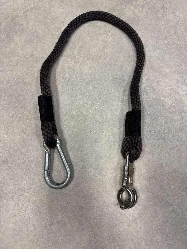 Vastzetlijn paniekhaak grijs Vastzetlijn paniekhaak grijs