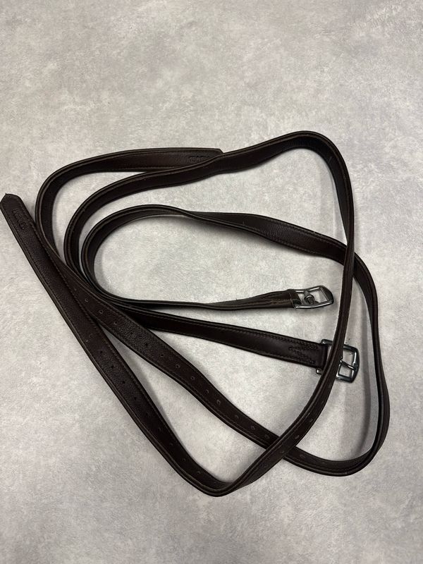 Beugelriemen bruin leer 150 Beugelriemen bruin leer 150