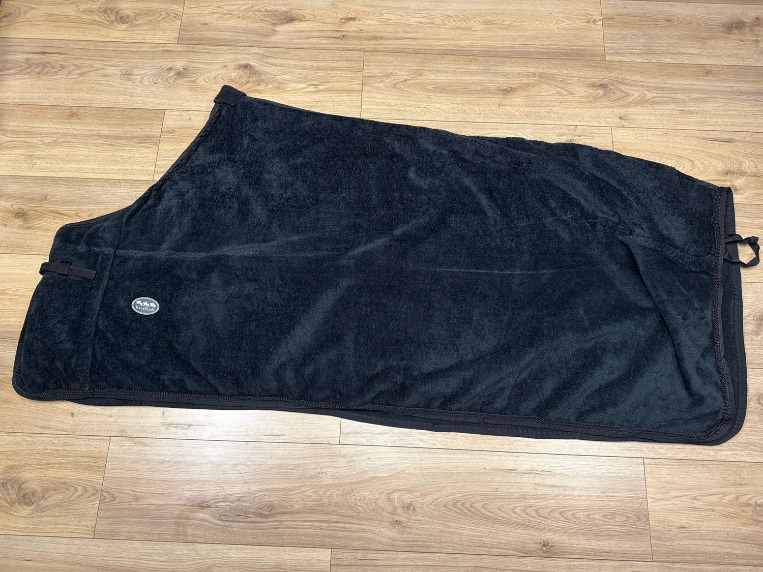 Kavalkade teddy deken fleece zwart 205