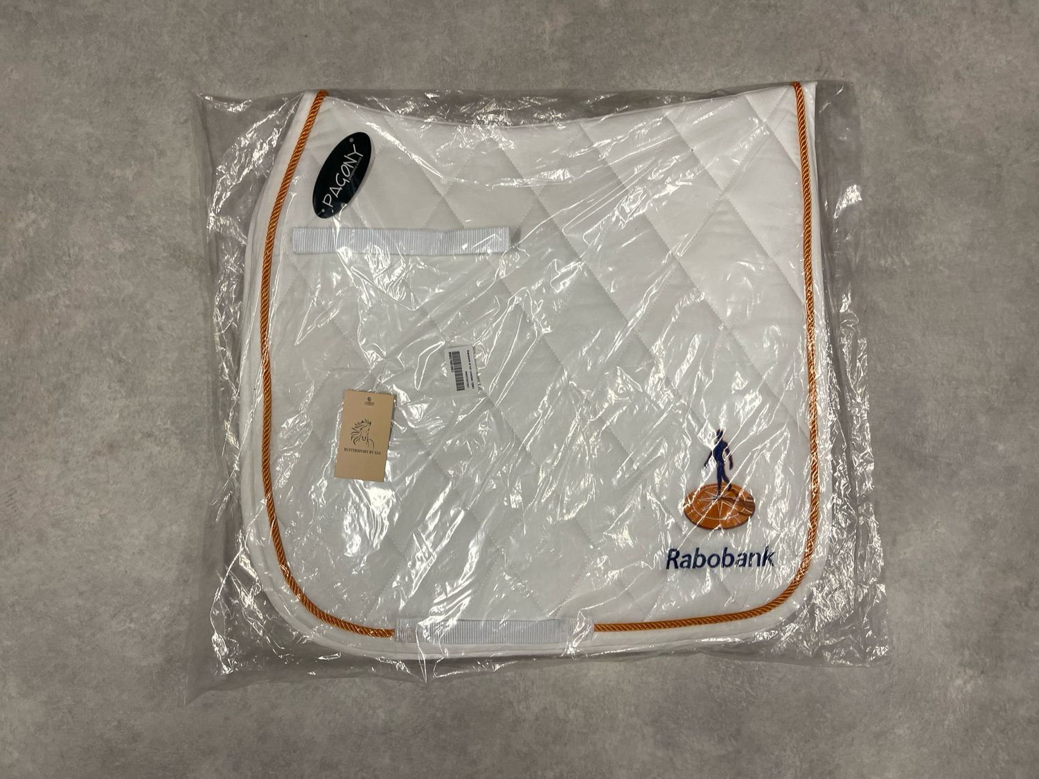 Pagony Rabobank dekje wit full dressuur
