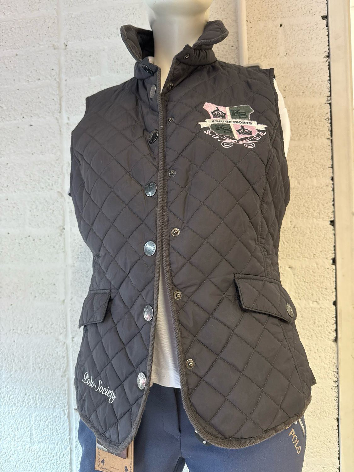 HV polo bodywarmer grijs 40