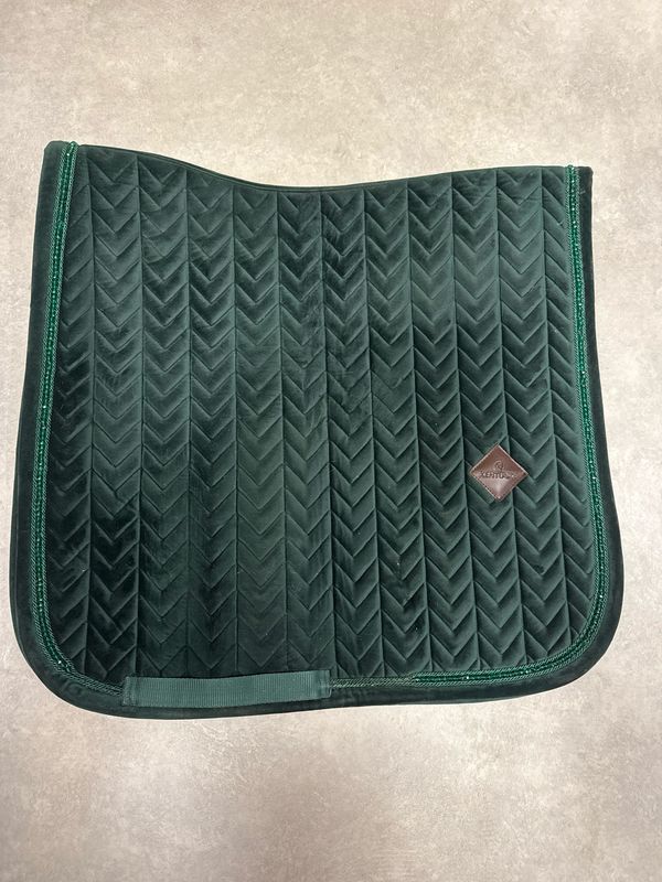 Kentucky dekje velvet pearls groen full dressuur Kentucky dekje velvet pearls groen full dressuur