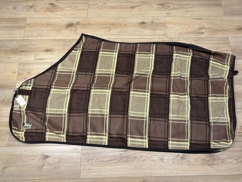 Eskadron Dralon zweetdeken bruin geel 205 Eskadron Dralon zweetdeken bruin geel 205