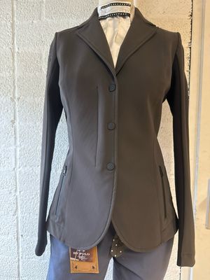 Cavalleria Toscana wedstrijdjasje Tech Knit zip bruin 34 Cavalleria Toscana wedstrijdjasje Tech Knit zip bruin 34