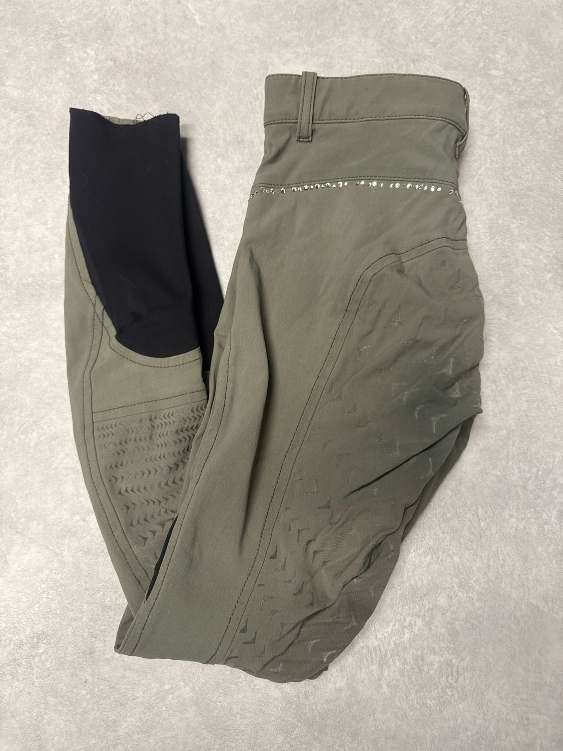 Equiline rijbroek groen full grip 36