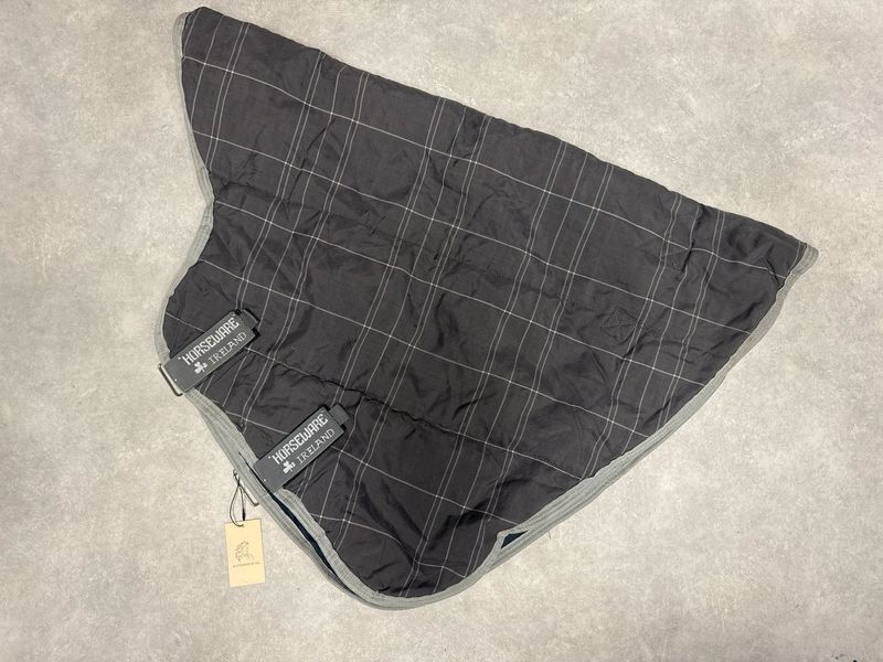 Horseware Rhino hals stable hood 150g grijs large Horseware Rhino hals stable hood 150g grijs large