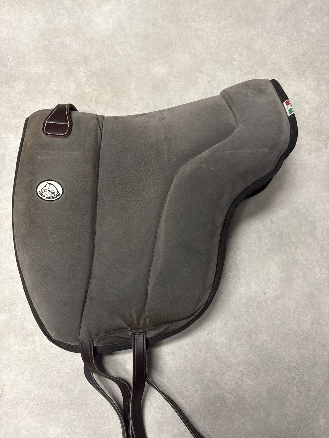 BK support barebackpad grijs suède