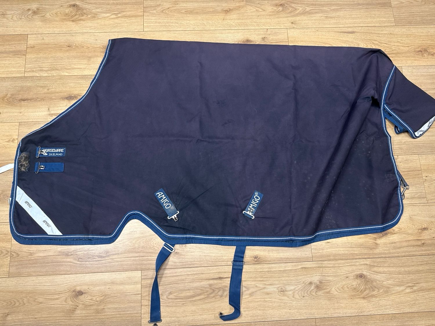 Horseware amigo bravo 0g regendeken blauw 195