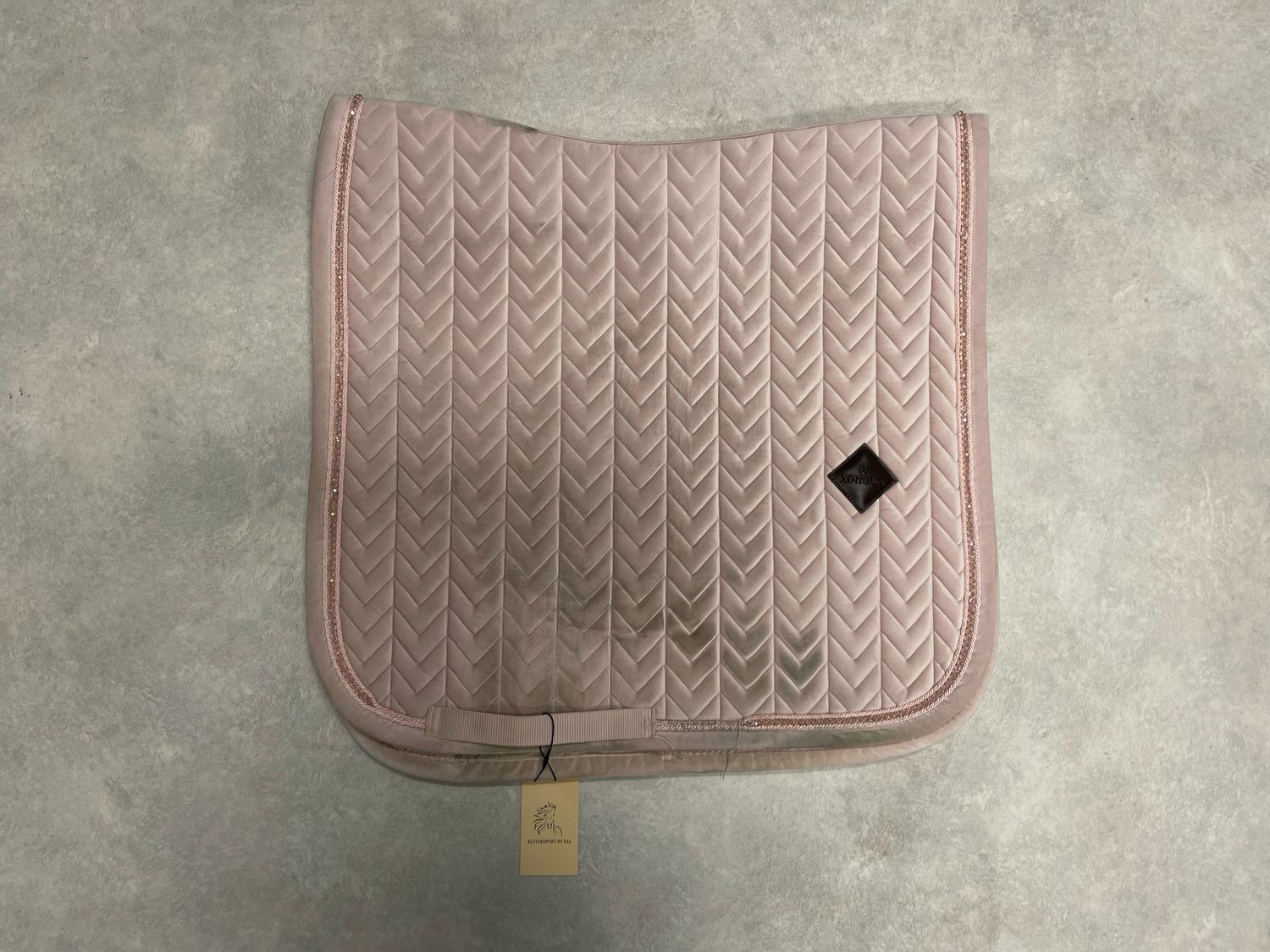 Kentucky roze pearls velvet dekje full dressuur